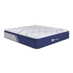 Avenco Matelas 160×200 h3, Matelas à Ressorts Ensachés de 24 cm, Matelas en Mousse à Mémoire de Forme en Fibres de Bambou, Matelas de Lit Dans une Boîte, Tissu Tricoté Doux pour la Peau, CertiPUR-US