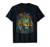 Lion colorful lions King Of Animals From Africa T-Shirt