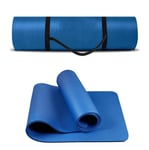 G5 HT SPORT Tapis de yoga avec poignée de transport | 172 x 61 cm | Épaisseur 1,2 cm | Tapis de gymnastique matelas fitness (bleu)