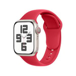 SRena Bracelet SBC1 pour bracelet apple watch se ultra 2 series 10 9 8 7 6 5 4 3 2 1 49mm 46mm 45mm 44mm 42mm 41mm 40mm 38mm cuir sport montre silicone en couleur Rouge Noël