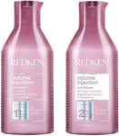 Redken Volume Injection Shampoo 300ml & Conditioner 300ml Duo New