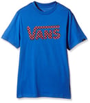 Vans Checker Classic Boys T-Shirt Manches Courtes Garçon, Bleu (Royal/Dress Blues/Racing Red), X-Large (Taille Fabricant: X-Large)