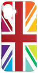 iPhone 16 Plus Rainbow Colors, United Kingdom The Union Jack Flag Case