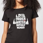 The Flintstones Loyal Order Of Water Buffalo Member Women's T-Shirt - Black - 3XL - Noir