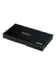 StarTech.com HDMI Splitter - 2 Port - 4K 60Hz with Built-In Scaler - video/audio splitter - 2 ports