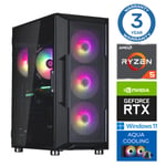 INTOP AQUA Ryzen 5 7600X 16GB DDR5 1TB SSD M.2 NVME+2TB RTX3060 12GB WIN11Pro