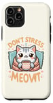 Coque pour iPhone 11 Pro idee cadeau citation drôle relaxation design chat kawaii