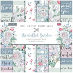 The Paper Boutique Walled Garden-8x8 Embellishments Pad, Paper, Pastel, 8 x 8 inches