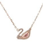 Swarovski Rose Gold Necklace Dazzling Swan Ladies Jewellery NEW GENUINE