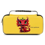 Etui pochette Switch lite jaune dragon rouge personnalisee