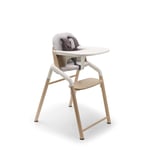 Bugaboo Giraffe High Chair, Baby Bundle with Baby Set and Tray, Suitable from 6 Months, Adjustable in Seconds, Easy to Clean, Safe and Ergonomic Design, Grows with Your Child, Natural Wood/White