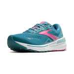 Brooks Women's Adrenaline GTS 23 Sneaker, Storm Blue Pink Aqua, 6 UK