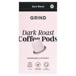 Nespresso Grind Dark Roast blend 50 X  Compostable Coffee Pods  5 x 10s