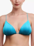 Chantelle Pulp Swimwear Textured Triangle Bikini Top, Blue