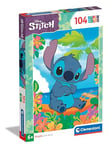 Clementoni Jigsaw Puzzle Disney Stitch 104 Pieces - Supercolor Puzzle For Children 6-8 Years, Cartoon, Disney, Gift For Boy/Girls, Puzzle For Kids, Made In Italy, 25755