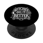 Witches Do It Better Moon Star Witch Pentacles PopSockets Swappable PopGrip