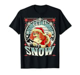 Cavalier King Charles Spaniel Let It Snow Christmas Santa T-Shirt