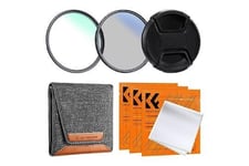 90RRP £39.07 K&F Concept 82mm UV + CPL +Lens Cap + 3 Cleaning Cloths