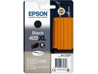 Epson Singlepack Black 405Xl Durabrite Ultra Ink, Hög (Xl) Avkastning, Pigmentbaserat Bläck, 18,9 Ml, 1 Styck, Enpack