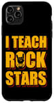 Coque pour iPhone 11 Pro Max J'enseigne le rock aux stars du rock, professeur de musique, Rock On Graphic