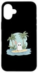 iPhone 16 Plus Funny Ghost Stand Up Paddle Halloween Lake Summer Costume Case