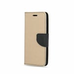 ETUI FOLIO HOUSSE FANCY PORTEFEUILLE POUR APPLE IPHONE 14 OR GOLD NOIR