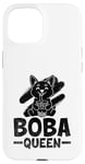 Coque pour iPhone 15 Boba Queen - Thé au lait pour chien - Pour amoureux des perles