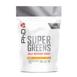 PhD Nutrition Super Greens Powder Mango Flavour High Fibre Low Sugar Blend of...