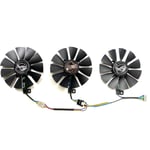 pour ASUS GeForce GTX1060 1070 1080 1080ti ROG STRIX foulant carte remplacement ventilateur FDC10U12S9-C FDC10H12S9-C - Type set of three fans