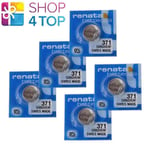 5 Renata 371 SR920SW batteries Argent 1.55V Montre Suisse Fabriqué Exp 2025 Neuf