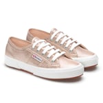 Superga Unisex Womens/Ladies 2750 Lamew Metallic Trainers (Rose Platinum) - Rose Gold material_Synthetic - Size UK 6