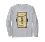 The Hanged Man Frog Tarot Style Graphic, Cool Novelty Frog Long Sleeve T-Shirt