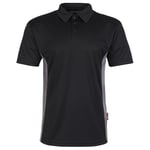 TuffStuff - Polo Elite – S – Polo noir – Léger – Respirant – Séchage rapide – Évacuation de l'humidité – Chemises de travail pour homme – Polo 170 g/m²