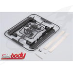 FR- Body Parts - 1/10 Accessory - Scale - R & L Pedal w/Antiskid Plate Stainless