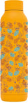 Quokka Bouteille isotherme en acier inoxydable Solid Amber Yellow 630 ml Stitch Tropical