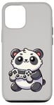 Coque pour iPhone 13 Pro Amoureux des animaux de jeu Kawaii Panda