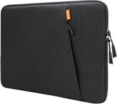 Housse Ordinateur Portable Pour 13,3 Pouces Macbook Air/Pro, 14 Pouces Macbook Pro M4 / M3 / M2 / M1 2021-2024, 13-13,6 Pouces Notebook, Étanche Antichoc Pochette Sacoche Avec Poche (Noir)