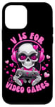 Coque pour iPhone 12 mini V est pour les jeux vidéo Skull Headphones