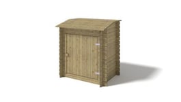 Armoire de jardin en bois -1,20x0,89 m - H.1,26 m - imprégné - SZA6