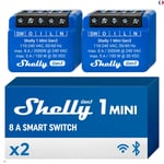 Shelly 1 Mini Gen3 | Mini Relais Interrupteur sans fil | Contacts secs | Wi-Fi