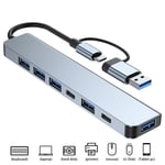 Dock Station Laptop Expander PD Charging USB 3.0 Type-C Splitter USB C HUB