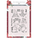 The Paper Boutique Winter Gnomes-Stamp Set, Soft Christmas Colours, A5