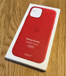 Genuine  Apple iPhone 12 Mini Leather Case with MagSafe Product Red BNew