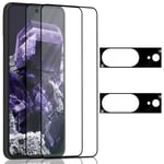 2-Pack Google Pixel 8 Skärmskydd & 2-Pack linsskydd - Härdat Glas 9H - Super kvalitet 3D