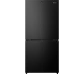 HISENSE PureFlat  RQ5P470SAFD Fridge Freezer - Black Stainless Steel, Stainless Steel