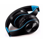 Casque Sans Fil Pliable pour MICROSOFT Lumia 950 XL Smartphone Bluetooth Boutons Reglable Son Universel (BLEU)