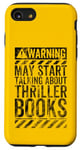 iPhone SE (2020) / 7 / 8 Funny Warning Sign May Start Talking About Thriller Books Case