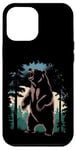 Coque pour iPhone 12 Pro Max Ours rugissant dans la forêt Majestic Wilderness Art