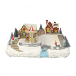 Village carrousel de Noël 38x27x24 cm 361062 avec lumières, musique et mouvement