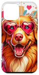 Coque pour iPhone 12 mini Nova Scotia Duck Tolling Retriever Dog St Valentin Art